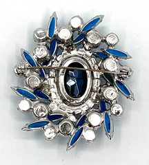JULIANA D&E Parure Blue Heliotrope Olivine Accents Reference #1199 & 5474