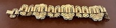 VTG Bracelet Prong-Set Roses & Prong-Set Stones Set in Flower Design Bracelet