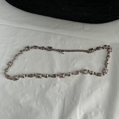 Napier Necklace and Bracelet Set Silver Contemporary Design And Shapes 2 Pieces