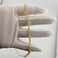 Vintage Faux Glass Pearl Necklace 17 Inches Choker