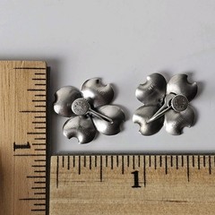 Vintage Stuart Nye 925 Sterling Silver Dogwood Flower Earrings – 3.1 g