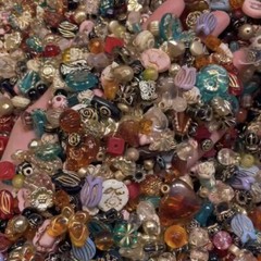 Boho Acrylic Czech Beads Mix – Colorful DIY Jewelry Making Craft Supplies Lot