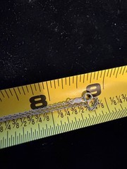 Vintage SOLID 14KT White Gold Stamped 16″ Necklace Chain 1.1 Gram