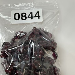 Bohemian Garnet Grape Cluster Necklace Vintage 34″ Long 90 grams