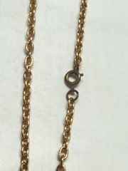 Goldtone GRAPE LEAF Cluster Large Pendant Necklace