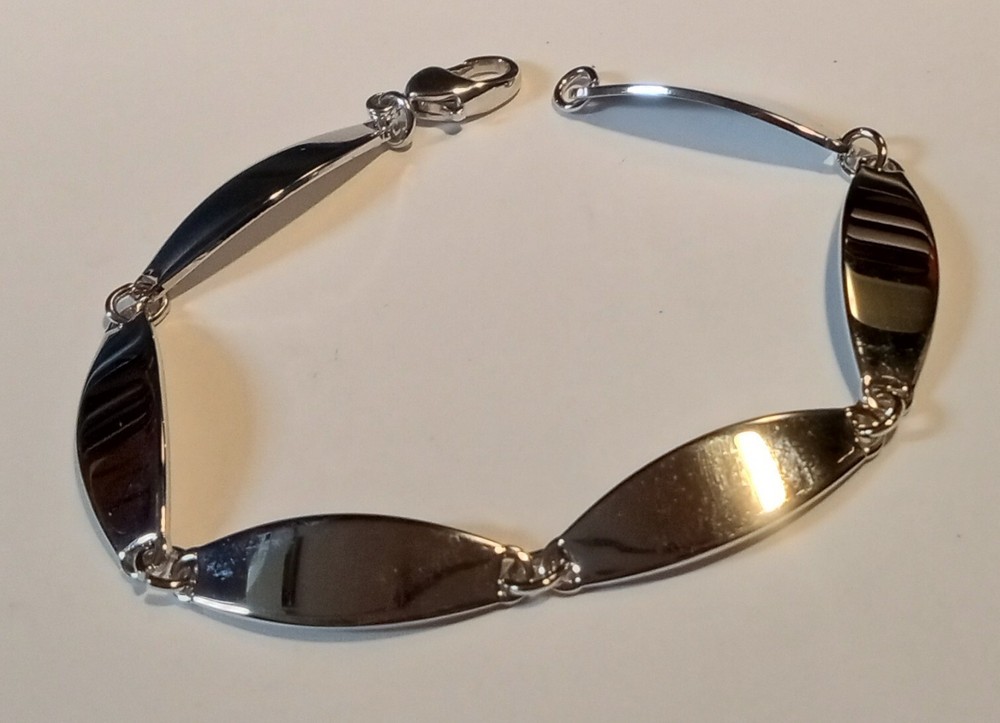 Vintage Speidel Silvertone ID Bracelet – NOS