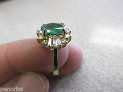 High Quality New Emerald & Diamond Ring “Forclosure Deal ” Make Offer