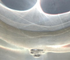 GREAT MODERNIST STERLING SILVER BANGLE BRACELET PATRICIA VON MUSULIN HEAVY 195gr
