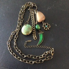 Statement Necklace Signed VCLM