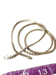 GS Gold Plated Highly Textured 24.5” Necklace 24.6 Grams
