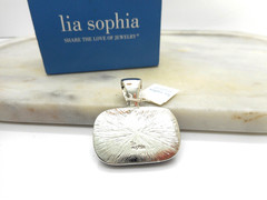 Vintage Lia Sophia Pendant 1980’s Purple Natural Stone Never Used