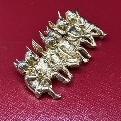 Vintage Edgar Berebi Limited Edition 6 All n A Row Angel child Brooch