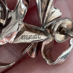 Vintage Gold Vermeil Ballerina Dancer Screw Back Earrings 1.5″ Made in Mexico