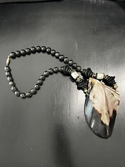 Large Vintage Abalone Shell Islander Necklace Bold Statement Piece
