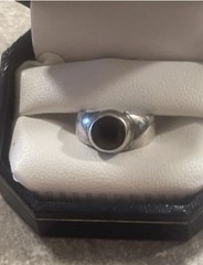 Vintage Sterling Smokey Quartz Size 7 1/4 Ring Signed Ring E.Sielle