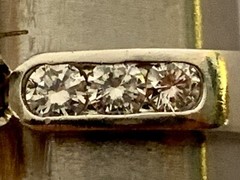 Platinum, Diamond Engagement Ring, Vintage, Estate, Natural, High Color Grade H