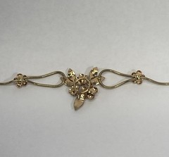 STUNNING VINTAGE KREMENTZ BI-COLOR GOLD FILLED CHOKER NECKLACE 15″ IN LENGTH