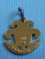 Vintage enamel Snowmass Ski Resort Aspen Colorado gold tone charm