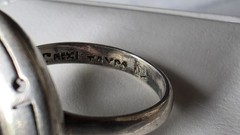 Mexican 925 Sterling Silver Turquoise Ring SIZE US 8.75 Vintage READ Description