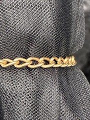 Vintage ID Bracelet Engraved “Isabelle” Gold Tone 6.5” Plz Read