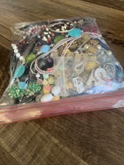 Vintage Costume Jewelry 4lbs 10oz Bag Many Wearable Or Re-Purpose for Crafting