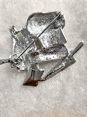 Vtg AJC silver tone Chef Hat supply Pin