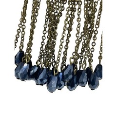 Vintage Antique Gold Tone Medallion Beaded Necklace Boho Necklace