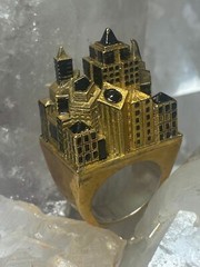 City Scape size 11.25 ring buildings architectural band