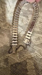 Vintage Pale Green Crystal Bracelet. Delicate Design For Small Wrists 6.75 Inch