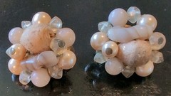 Vintage Lot of Costume Jewelry *Pins,Earrings,Ring,Necklace,and bottle of Beads