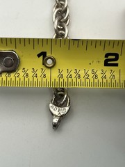 Milor Italy sterling silver rolo chain link bracelet