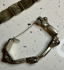 Vtg Southwestern Jewelry Bracelet LOT Alpaca Mexico Native American Signed