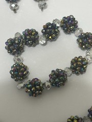 Boho Jewelry, 4 Pieces Beautiful Multicolored Sparkling Beads- 17″ Long