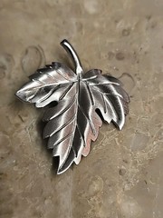 Tiffany & Co. Sterling Silver Maple Leaf Brooch
