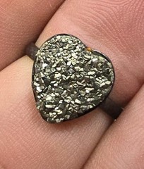 Vintage Victorian Sterling Silver 925 Foolsgold Ladies Heart Ring Size 5.25