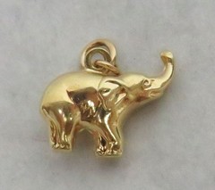 DELIGHTFUL VINTAGE 14K GOLD ELEPHANT CHARM