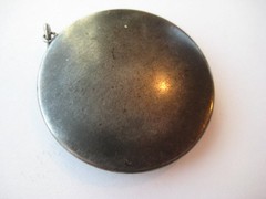 VINTAGE Silver Metal Rosary~Trinket~Keepsake LOCKET PENDANT Opens
