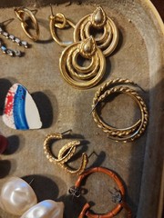 Vintage 80s 90s Colorful Earrings Lot 21 Pairs Pierced