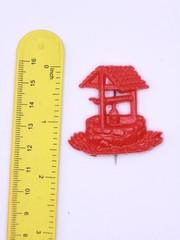 Vintage 1940S Red Wishing Well Pin Brooch
