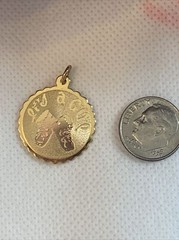 VIntage Jewelry 12KT 12K Gold Filled Charm Pendant Danecraft Its a Girl Baby
