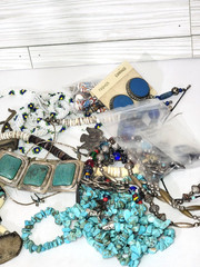Modern Southwest Mixed Jewelry Lot Mixed BOHO Multicolor Recycle Parts Wear #3