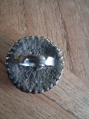 Vintage southwestern style /boho faux turquoise adjustable ring.