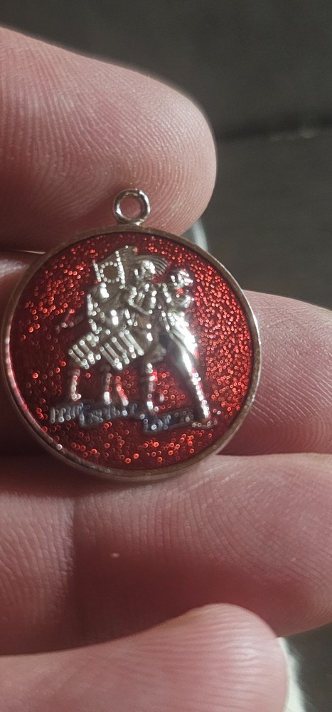 Vintage 1776-1976 USA Bicentennial Charm Pendant With red enamel