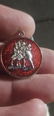 Vintage 1776-1976 USA Bicentennial Charm Pendant With red enamel