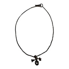 Diesel For Successful Living 925 Marked Charm Necklace Crown Pendant Y2K Mens