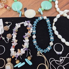 Estate Jewelry Asst Lot Of 30 Items Silver- Turquoise-Rings-Necklaces VTG #4 Set