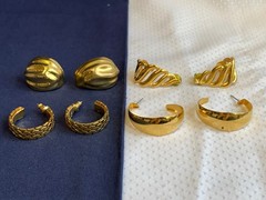 Vtg Earring Lot Jewelry Rama Liz Claiborne Monet Napier Enamel Rhinestone