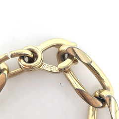 Vintage SPEIDEL Gold Tone Oval Link Bracelet Sister Clasp 7″
