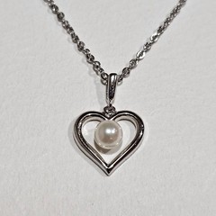 Mikimoto Akoya Pearl Necklace 5mm SV925 Sterling Silver Classic Elegant Japan