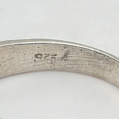 Vintage 925 Sterling Silver Ring Textured Hammered Size 5 FREE $HIPPING!
